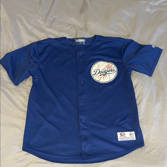 Majestic Blue Dodgers Jersey Classic Design - Picture 1 of 7